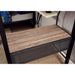 BALLARAT Silver Triple Twin Bunk Bed w/ Desk - Furniture Stars (Chicago, IL)