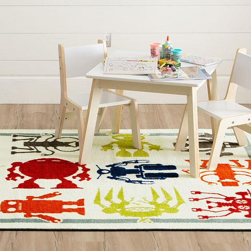 BARON 5' X 8', Area Rug, Robots, Multi/Ivory - Furniture Stars (Chicago, IL)