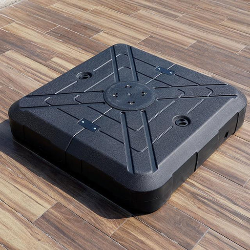 Fida 8 Ft Square Umbrella w/ Double Top + 37" Large Base - Furniture Stars (Chicago, IL)