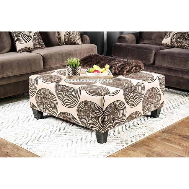 Bonaventura Brown Ottoman - Furniture Stars (Chicago, IL)