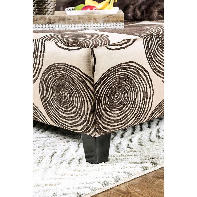 Bonaventura Brown Ottoman - Furniture Stars (Chicago, IL)