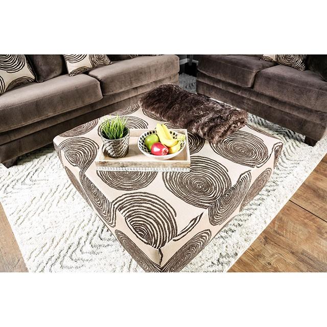 Bonaventura Brown Ottoman - Furniture Stars (Chicago, IL)