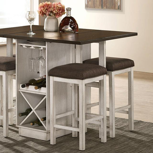 BINGHAM Counter Ht. Table w/ 2 x 15" Leaves - Furniture Stars (Chicago, IL)