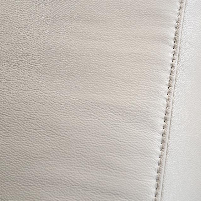 Bienne Sofa Manual Recliner White & Black - Furniture Stars (Chicago, IL)