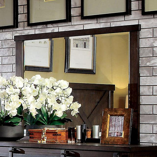 Bianca Dark Walnut Mirror - Furniture Stars (Chicago, IL)