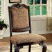 BELLAGIO Brown Cherry/Pattern Fabric Side Chair (2/CTN) - Furniture Stars (Chicago, IL)