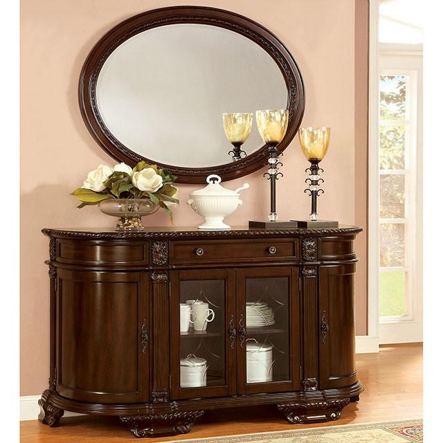Bellagio Brown Cherry Dining Table w/ 2 Leaves - Furniture Stars (Chicago, IL)