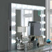 BELLADONNA Mirror w/ USB, Power, Light, Silver - Furniture Stars (Chicago, IL)