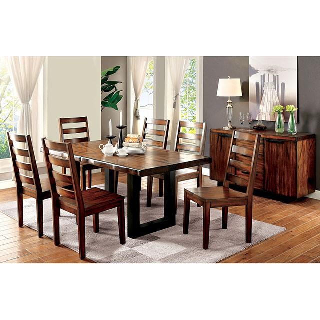 MADDISON Tobacco Oak/Black Bench - Furniture Stars (Chicago, IL)
