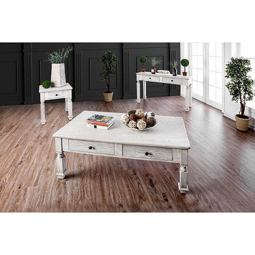 Joliet Antique White Coffee Table - Furniture Stars (Chicago, IL)