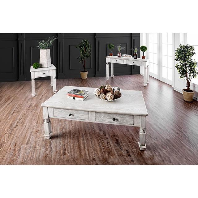 Joliet Antique White Coffee Table - Furniture Stars (Chicago, IL)