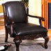 Sheffield Antique Dark Cherry Accent Chair - Furniture Stars (Chicago, IL)