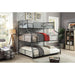 Olga III Sand Black Twin/Full/Queen Bunk Bed - Furniture Stars (Chicago, IL)