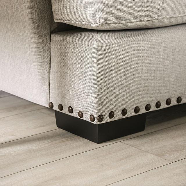 PICOTEE Sofa, Light Gray/Black - Furniture Stars (Chicago, IL)