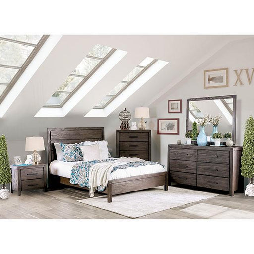 Rexburg Wire-Brushed Rustic Brown Night Stand - Furniture Stars (Chicago, IL)