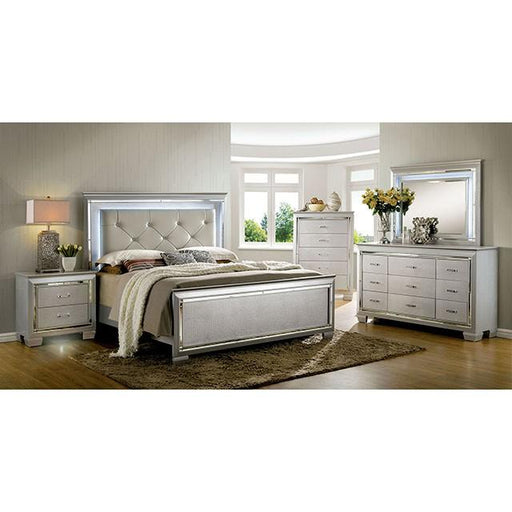 BELLANOVA Silver Queen Bed - Furniture Stars (Chicago, IL)