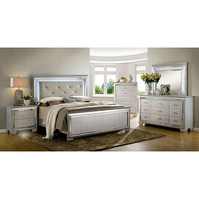 BELLANOVA Silver Queen Bed - Furniture Stars (Chicago, IL)