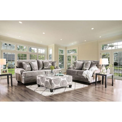 Bonaventura Gray/Pattern Sofa - Furniture Stars (Chicago, IL)