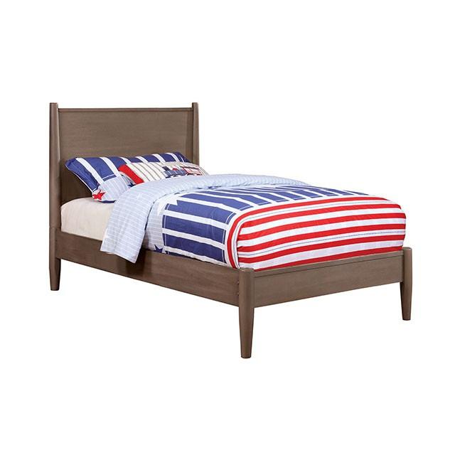 LENNART I Gray & Oak Full Twin Bed - Furniture Stars (Chicago, IL)