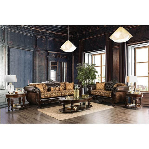Quirino Tan/Dark Brown Sofa - Furniture Stars (Chicago, IL)