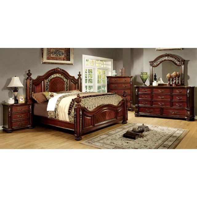 ARTHUR Brown Cherry Night Stand - Furniture Stars (Chicago, IL)