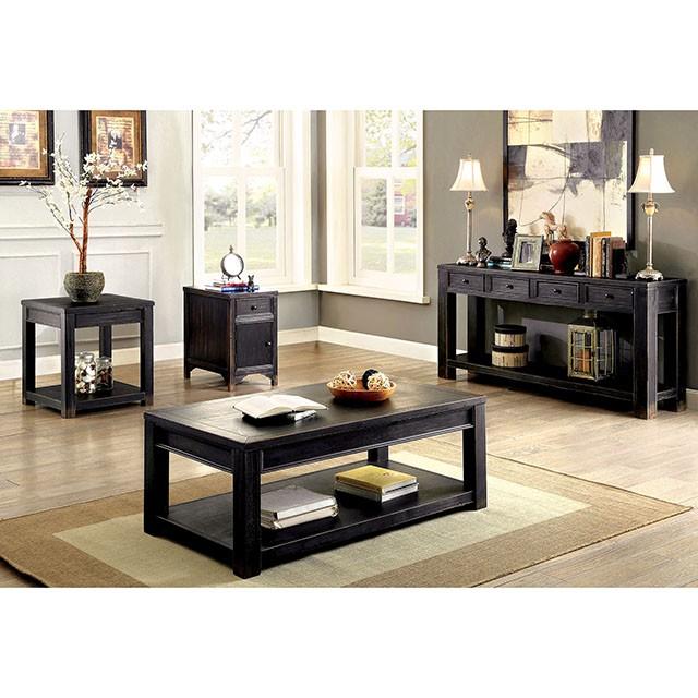 MEADOW Antique Black Side Table - Furniture Stars (Chicago, IL)