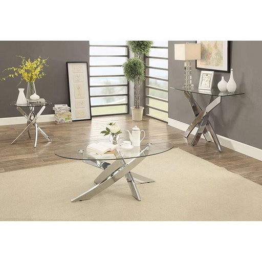 LAILA Chrome Sofa Table - Furniture Stars (Chicago, IL)