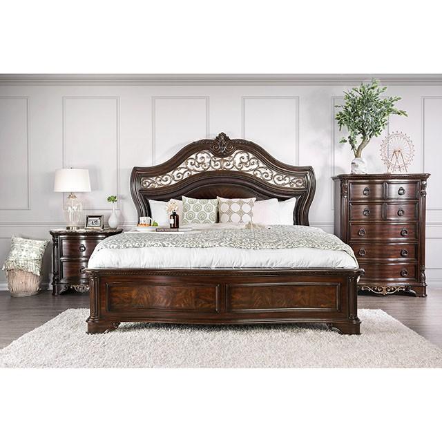 Menodora Brown Cherry Mirror - Furniture Stars (Chicago, IL)