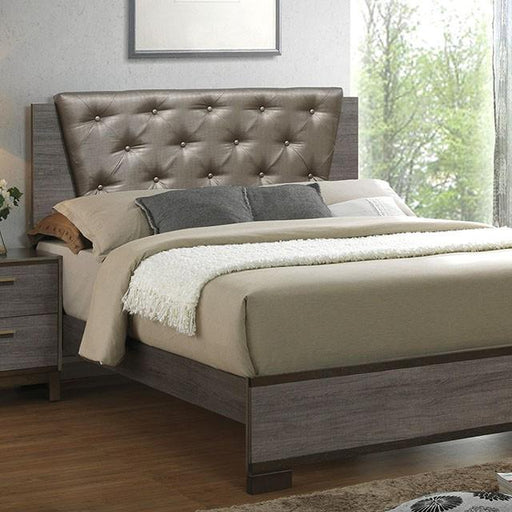 MANVEL Two-Tone Antique Gray Queen Bed - Furniture Stars (Chicago, IL)