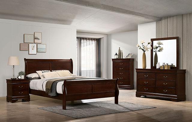 Louis Philippe Full, Twin, Full, & King Bed Black, Grey, Brown & White - Furniture Stars (Chicago, IL)