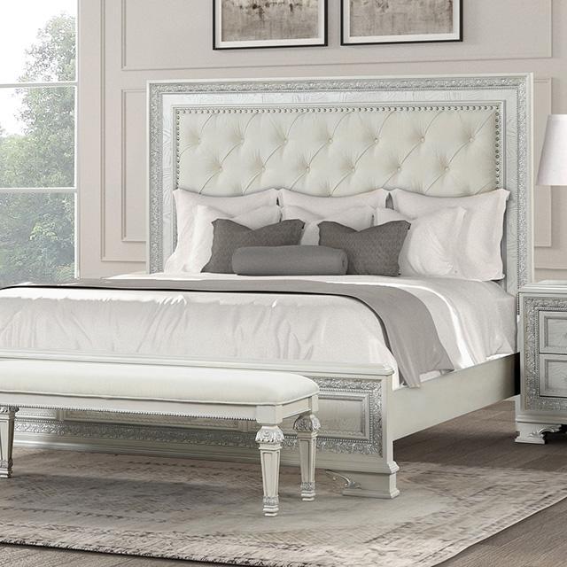 Stella Mia 4 Pc 5 Pc Queen Bedroom Set White - Furniture Stars (Chicago, IL)