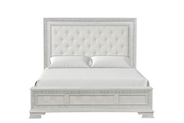 Stella Mia 4 Pc 5 Pc Queen Bedroom Set White - Furniture Stars (Chicago, IL)