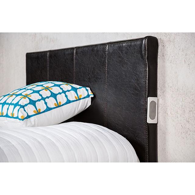 Evans E.King & Cal.King Bed Espressso, White, & Camel - Furniture Stars (Chicago, IL)