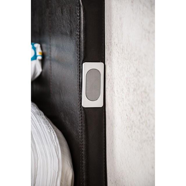 Evans E.King & Cal.King Bed Espressso, White, & Camel - Furniture Stars (Chicago, IL)