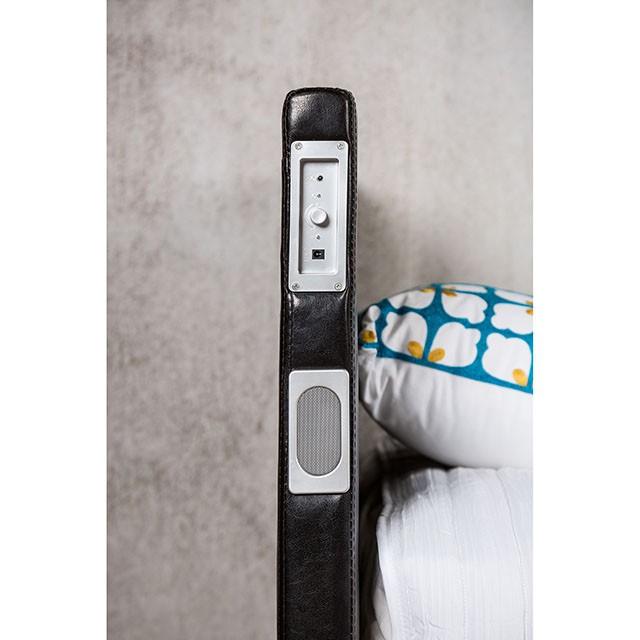 Evans E.King & Cal.King Bed Espressso, White, & Camel - Furniture Stars (Chicago, IL)