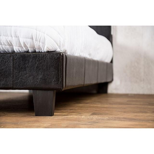 Evans E.King & Cal.King Bed Espressso, White, & Camel - Furniture Stars (Chicago, IL)