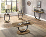 OLBIA Sofa Table, Rustic Oak/Sand Black - Furniture Stars (Chicago, IL)