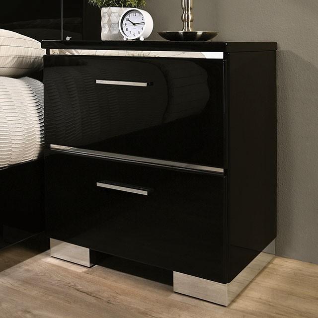 CARLIE Night Stand w/ USB Plug - Furniture Stars (Chicago, IL)