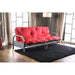 Aksel Black/Red Futon Mattress, Black & Red - Furniture Stars (Chicago, IL)