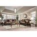 Newdale Brown/Gold Love Seat - Furniture Stars (Chicago, IL)