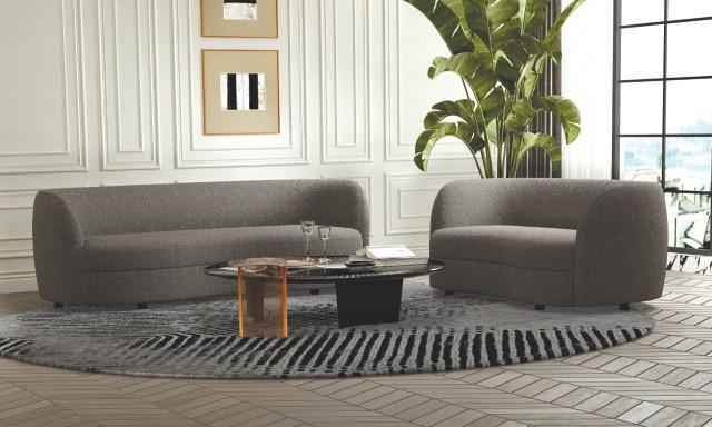 VERSOIX Loveseat, Charcoal Gray - Furniture Stars (Chicago, IL)