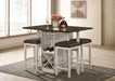 BINGHAM Counter Ht. Table w/ 2 x 15" Leaves - Furniture Stars (Chicago, IL)