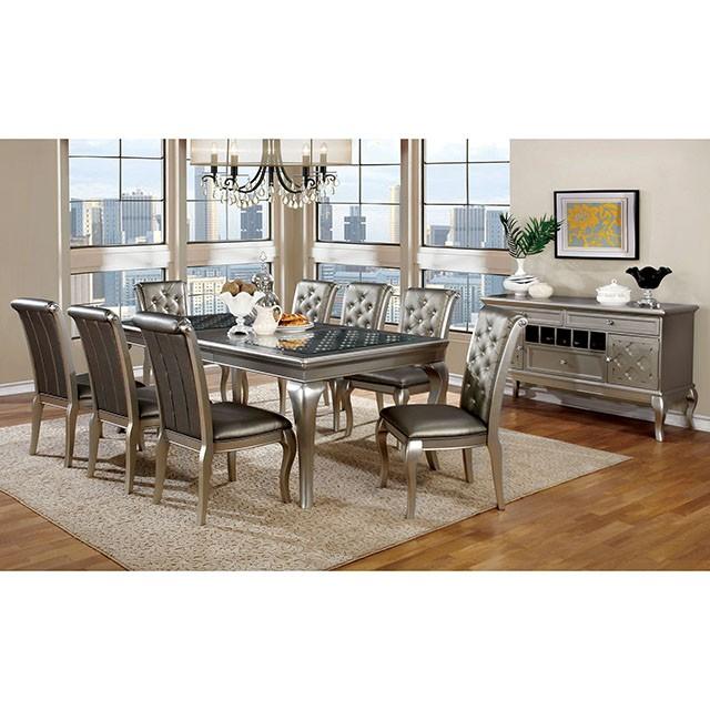 Amina Champagne Hutch & Buffet - Furniture Stars (Chicago, IL)