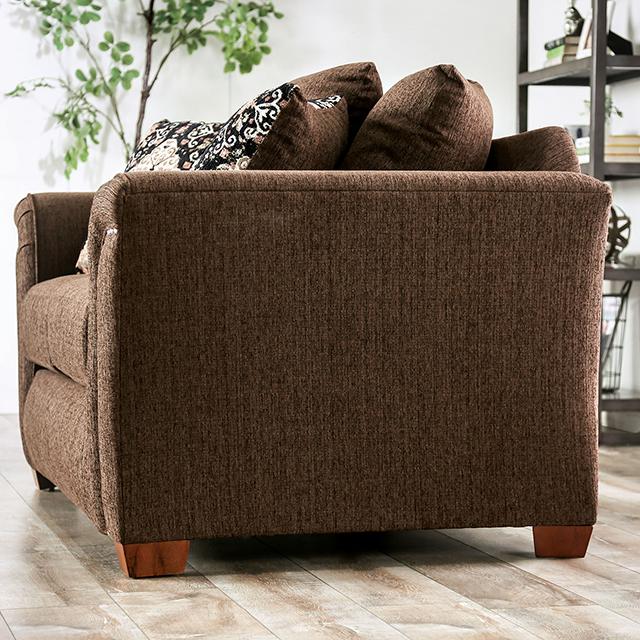 BELSIZE Sofa, Chocolate/Tan - Furniture Stars (Chicago, IL)