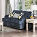Jayda Navy Love Seat - Furniture Stars (Chicago, IL)