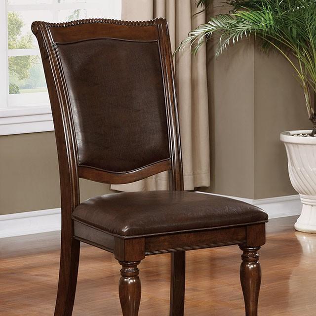 Alpena Brown Cherry/Espresso Arm Chair & Side Chair (2/CTN) - Furniture Stars (Chicago, IL)