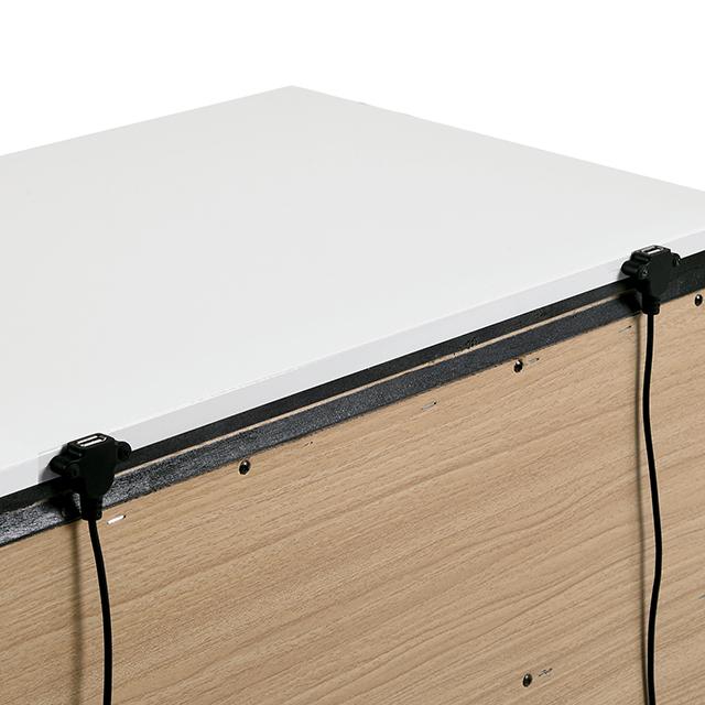BIRSFELDEN Night Stand w/ USB, White - Furniture Stars (Chicago, IL)