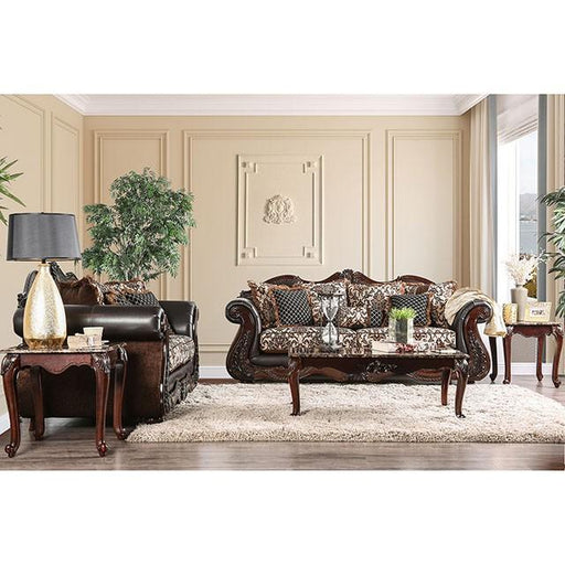 JAMAEL Brown/Espresso Sofa - Furniture Stars (Chicago, IL)
