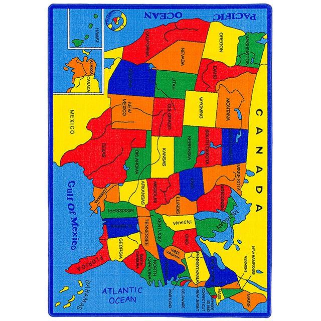 ABBEY Us Map 5' X 8' Area Rug - Furniture Stars (Chicago, IL)