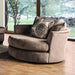 Bonaventura Brown Swivel Chair - Furniture Stars (Chicago, IL)